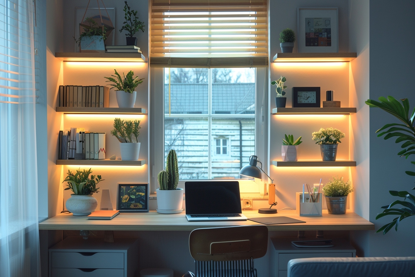 Idées d'aménagement d'un coin bureau fonctionnel et tendance dans un petit appartement